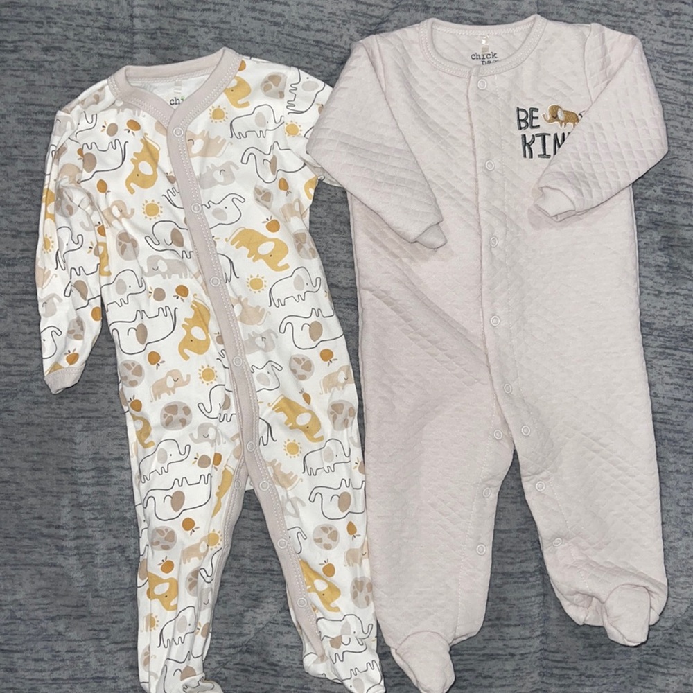 Unisex footies set of 2 6-9months